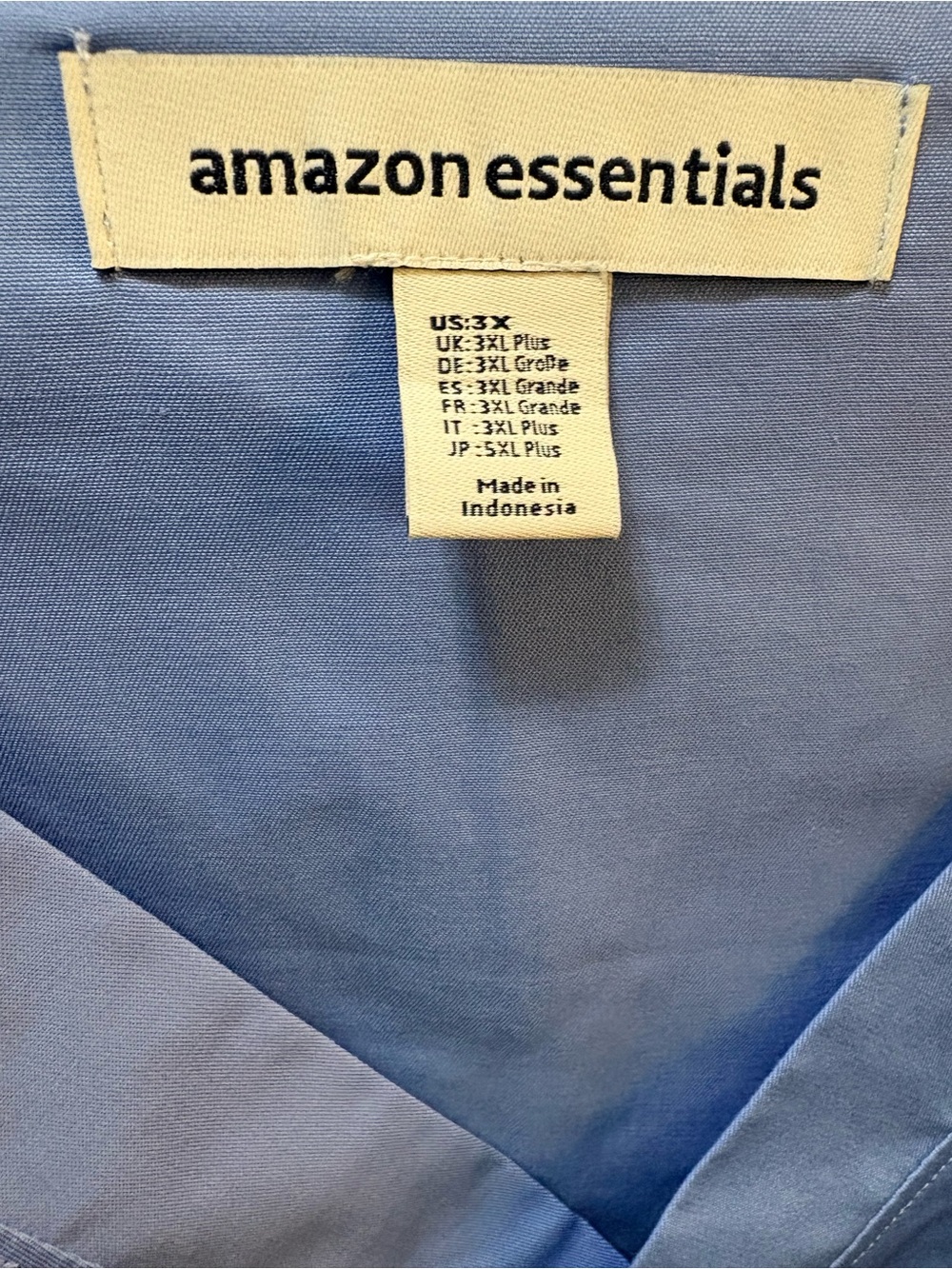 Amazon Essentials Light Blue V-Neck scrub Top